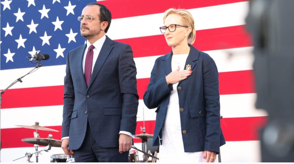 Christodoulides US Ambassador Julie Davis