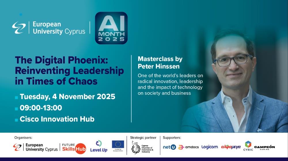 Peter Hinssen at European University Cyprus: An exclusive talk on Reinventing Leadership in Times of Chaos