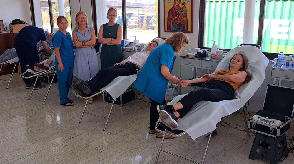 Cyprus Shipping Chamber blood drive June 2024