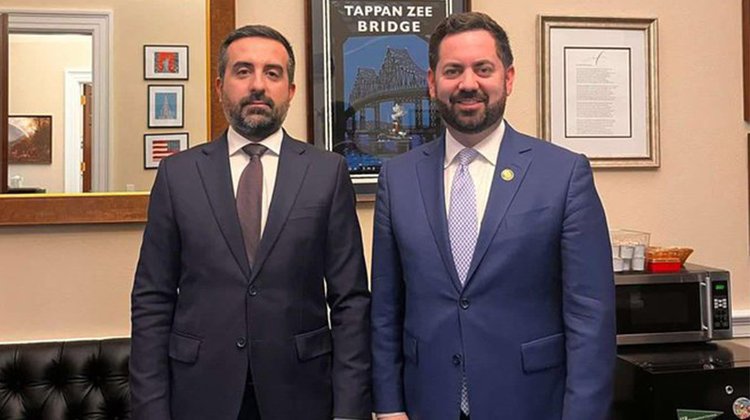 Dr Nicholas A Ioannides and Republican Congressman Mike Lawler