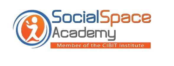 Social Space Academy logo white