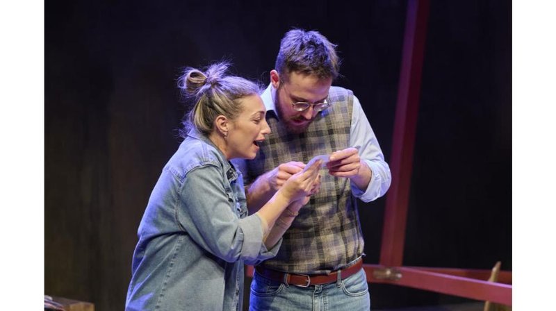 Actors Kristie Papadopoulou and Christos Grozos - Nachtland National Theatre Cyprus